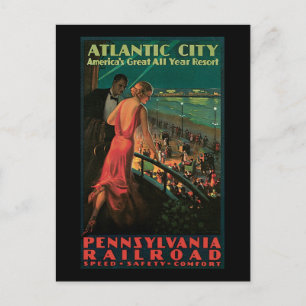 Atlantic City Pennsylvania Railroad Vykort