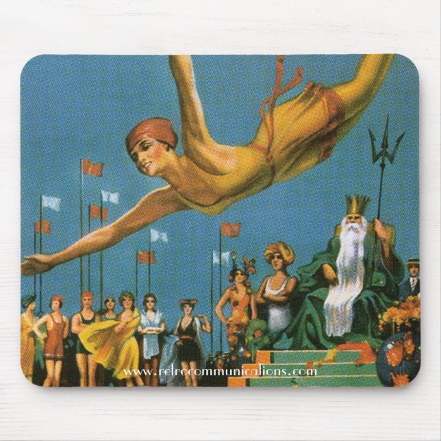 Atlantic City Poster Mousepad Musmatta (Framsidan)