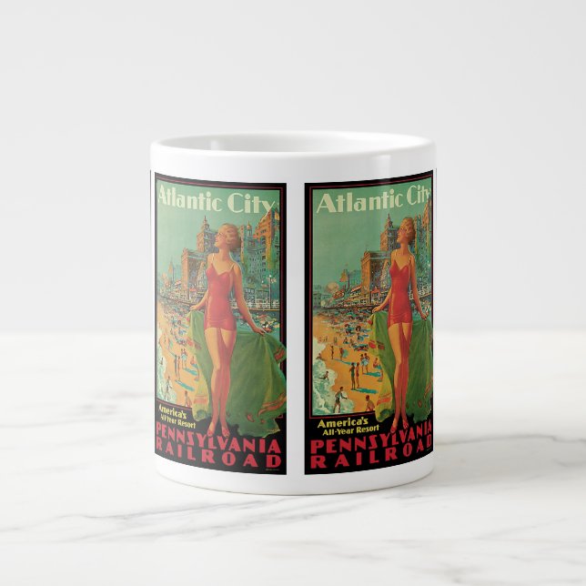 Atlantic City Resort, Pennsylvania Railroad Resa Jumbo Mugg (Framsidan)