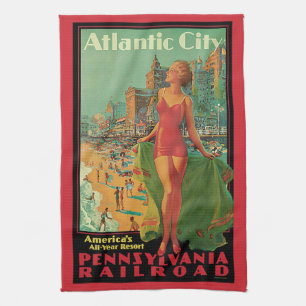 Atlantic City Resort, Pennsylvania Railroad Resa Kökshandduk