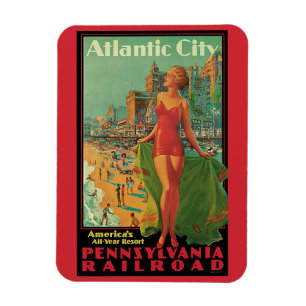 Atlantic City Resort, Pennsylvania Railroad Resa Magnet