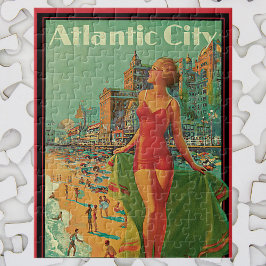 Atlantic City Resort, Pennsylvania Railroad Travel Pussel