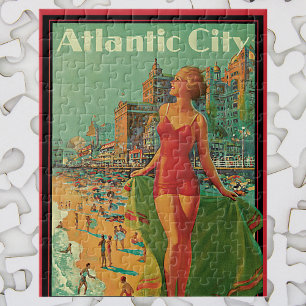 Atlantic City Resort, Pennsylvania Railroad Travel Pussel