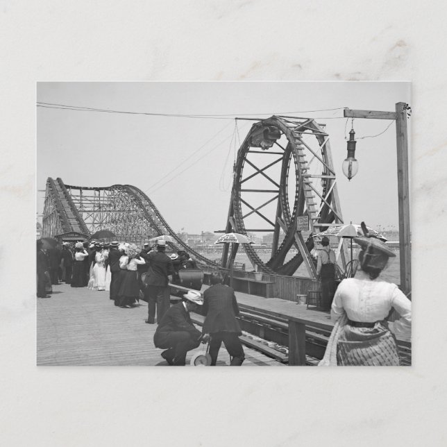 Atlantic City Rollercoaster, 1901 Vykort (Framsida)