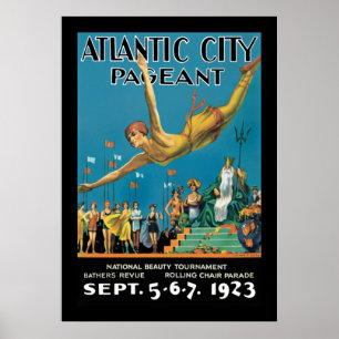 Atlantic City Skönhetstävling Poster