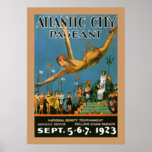 Atlantic City skönhetstävlingaffisch Poster