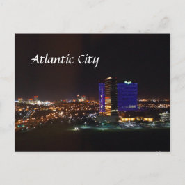 Atlantic City Skyline Vykort