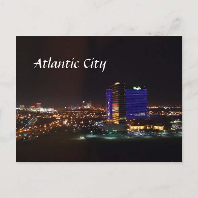 Atlantic City Skyline Vykort (Framsida)