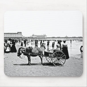 Atlantic City strand 1902 Mousepad Musmatta