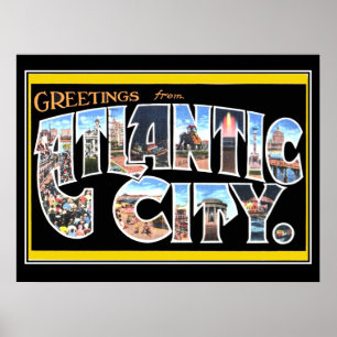 Atlantic City Vintage affisch
