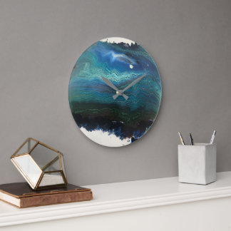 Atlantic Crossing Art Clock Stor Klocka