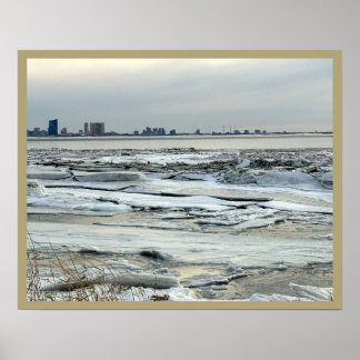 Atlantic Ocean Frozen Poster