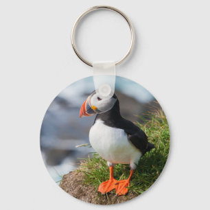 Atlantic Puffin Fratercula Arctica Nyckelring