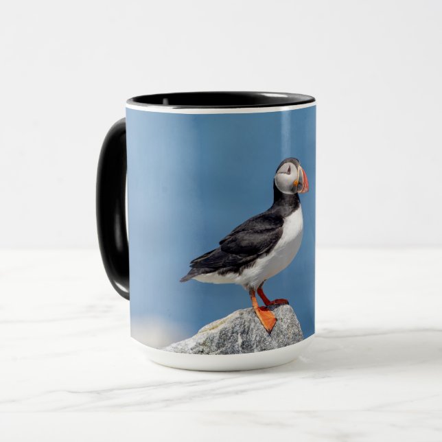 Atlantic Puffin i Machias, Maine Mugg (Framsida vänster)