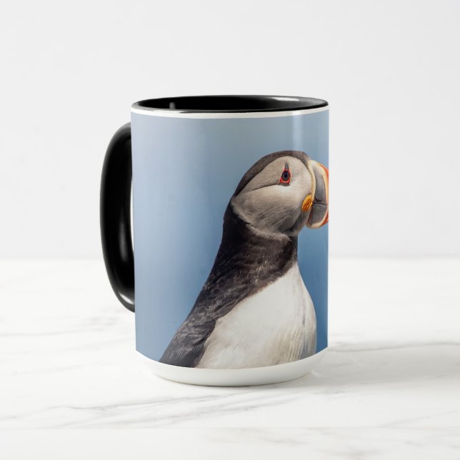 Atlantic Puffin i Machias, Maine Mugg (Framsida vänster)