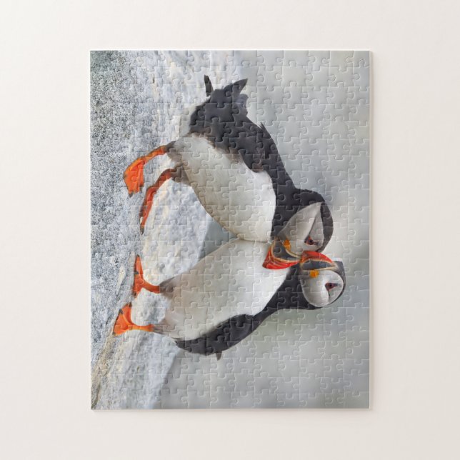 Atlantic Puffin Kärlek Pussel (Vertikal)