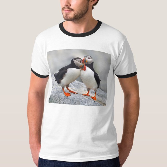Atlantic Puffin Kärlek Tee Shirt (Framsida)