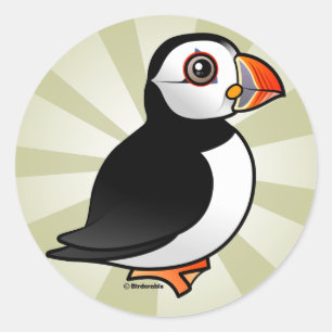Atlantic Puffin Runt Klistermärke