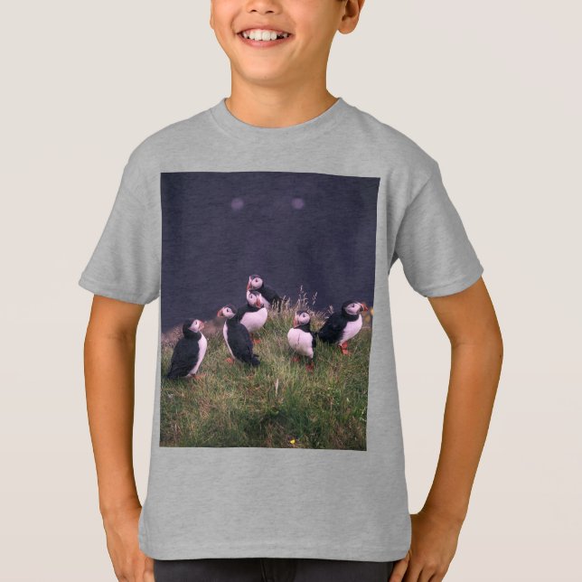 Atlantic Puffins T-Shirt (Framsida)