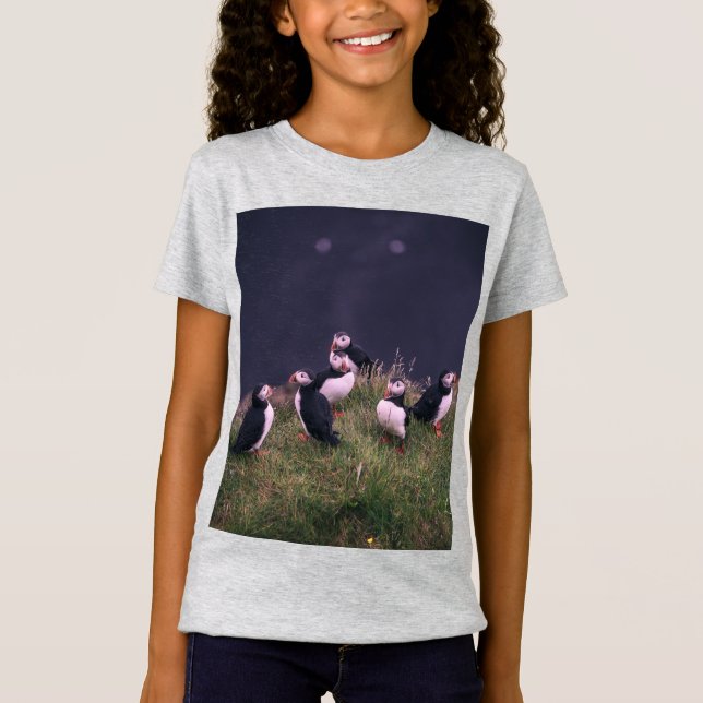 Atlantic Puffins T-Shirt (Framsida)