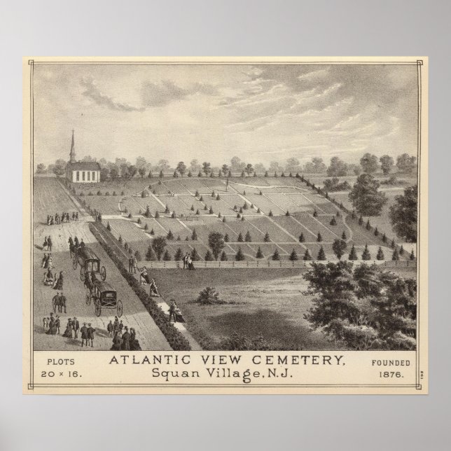 Atlantic View Cemetery, Squan Village, NJ Poster (Framsidan)