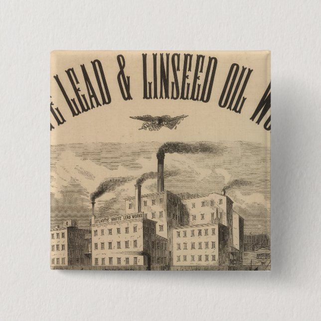 Atlantic White Lead och Linseed Oil Works Knapp (Framsida)