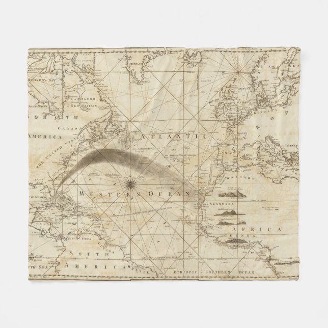 Atlanticet Ocean Fleecefilt (Framsidan (Horisontell))