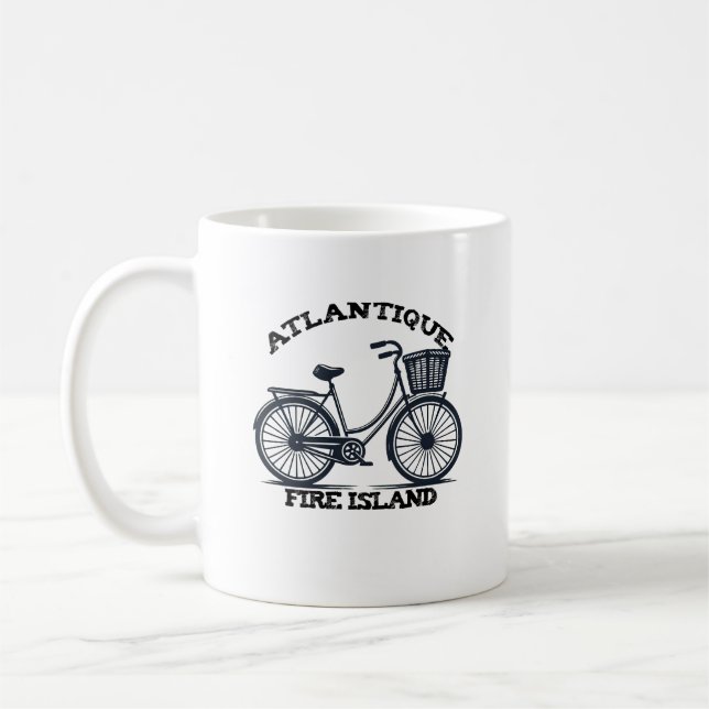 ATLANTIQUE Fire Island cykel sommar strand familj Kaffemugg (Vänster)
