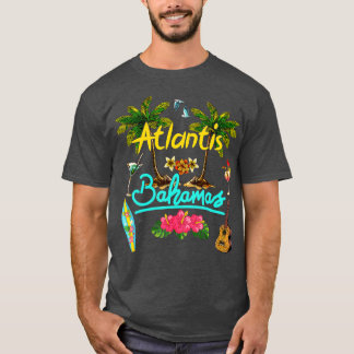 Atlantis Bahamas Beach Summer Handflatan Surfa Sol T Shirt
