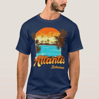 Atlantis Bahamas Beach Summer Vacation Handflatan  T Shirt