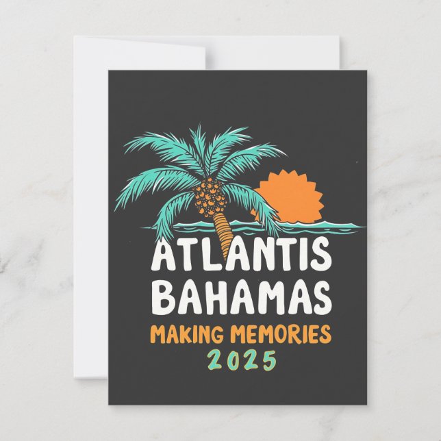 Atlantis Bahamas Skapar minnen 2025 Tack Kort (Framsida)