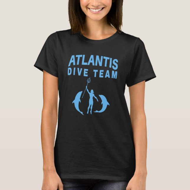 Atlantis Dive Team 1 T Shirt (Framsida)