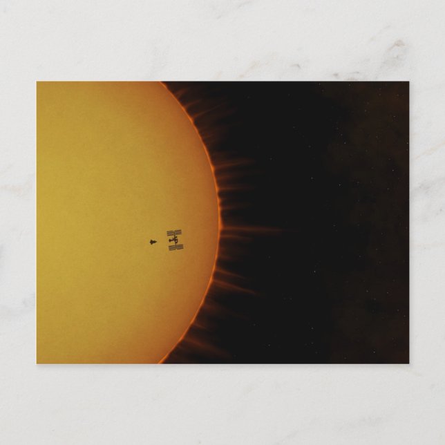 Atlantis Docking to the ISS Vykort (Framsida)