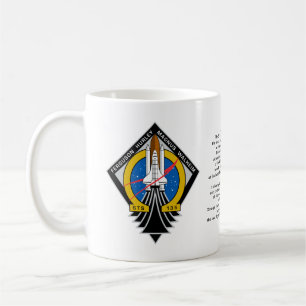 Atlantis för rymdfärgen kaffemugg