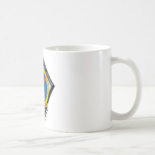 Atlantis för rymdfärgen kaffemugg