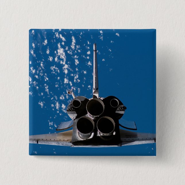 Atlantis för rymdfärgen knapp (Framsida)