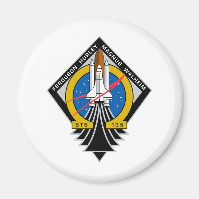 Atlantis för rymdfärgen magnet (Framsidan)