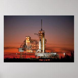 Atlantis för rymdfärgen poster