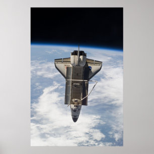 Atlantis för rymdfärgen poster