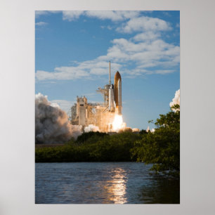 Atlantis för rymdfärgen poster