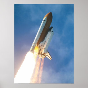 Atlantis för rymdfärgen poster