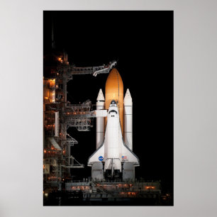 Atlantis för rymdfärgen poster