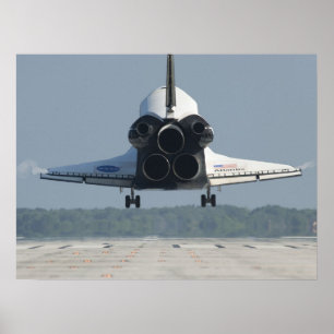 Atlantis för rymdfärgen poster