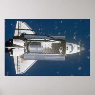Atlantis för rymdfärgen poster