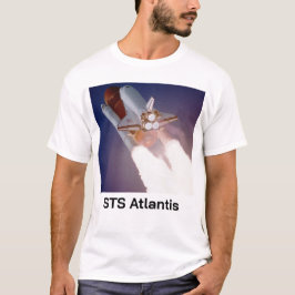 Atlantis för rymdfärgen t shirt