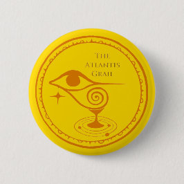 Atlantis Grail Logotyp Button - Gult Quadrant Knapp
