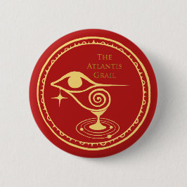 Atlantis Grail Logotyp Button - Red Quadrant Knapp