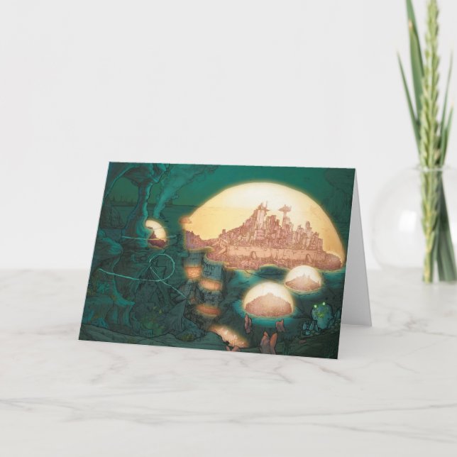 Atlantis hälsningkort kort (Framsida)