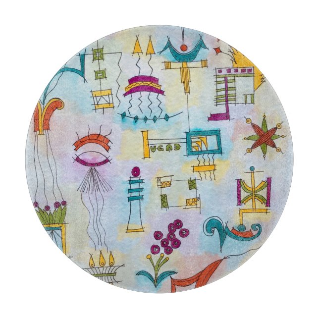 Atlantis-Hand-färgade moderna vattenfärgsbilder (Framsidan)