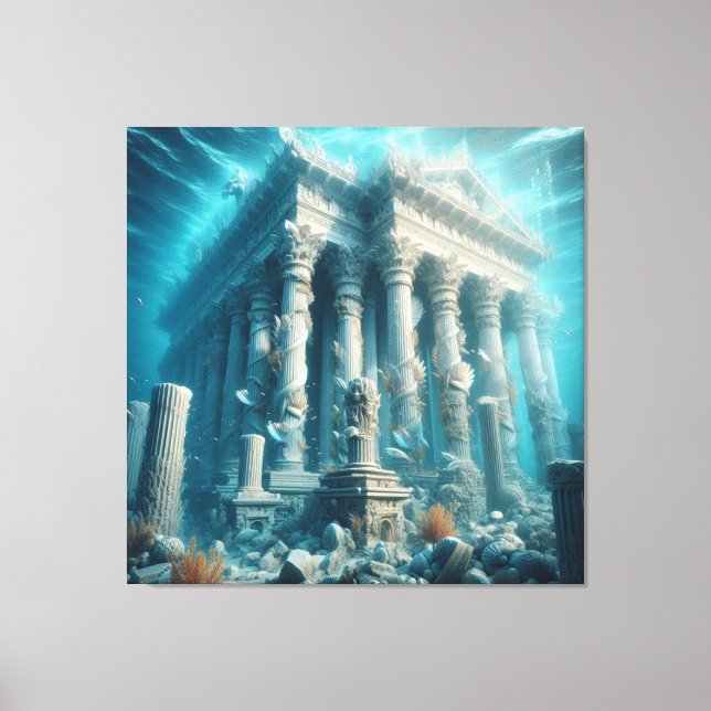 Atlantis Inspired Art Canvastryck (Framsida)
